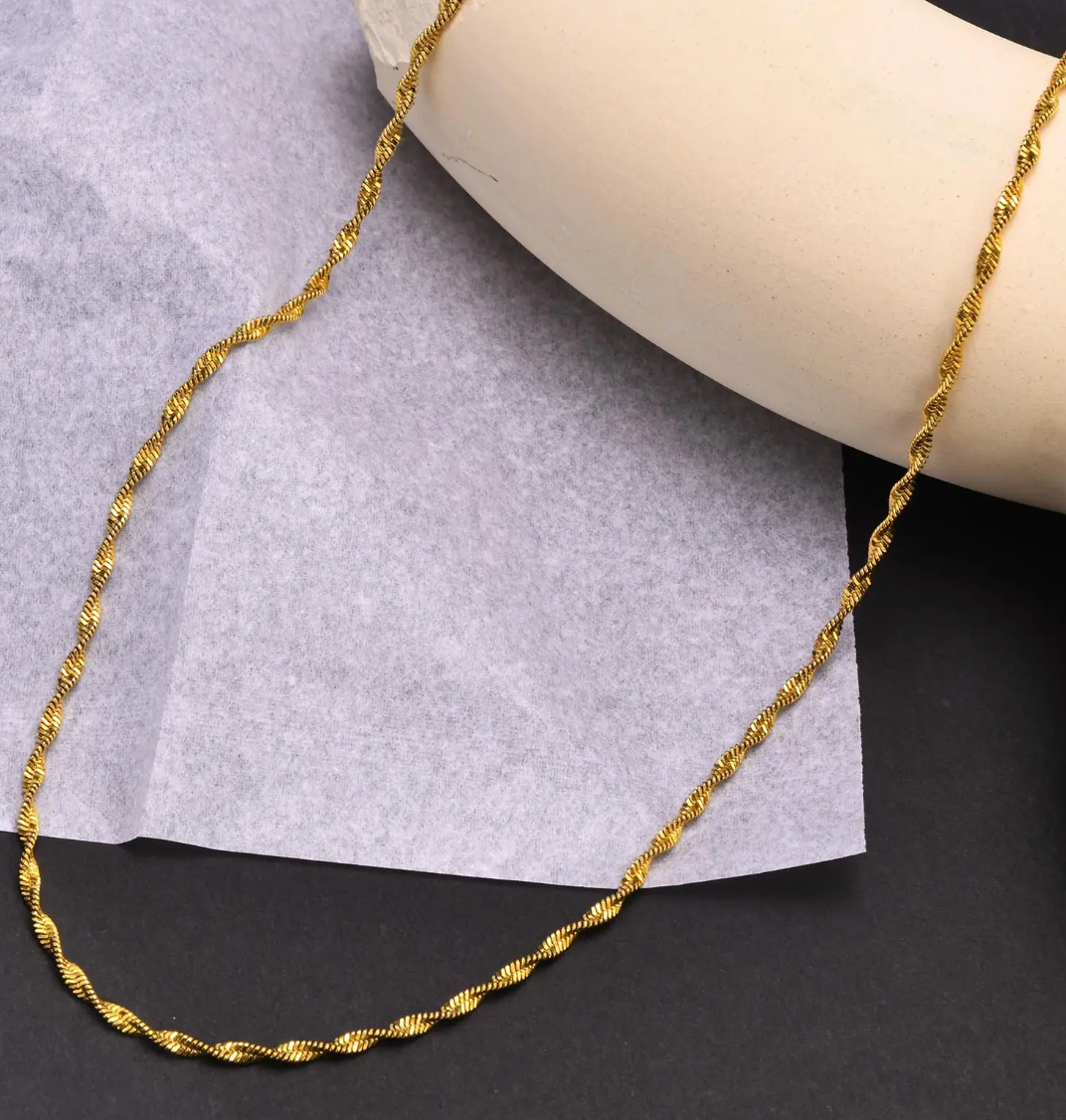 Snake Bone Link Chain Necklace